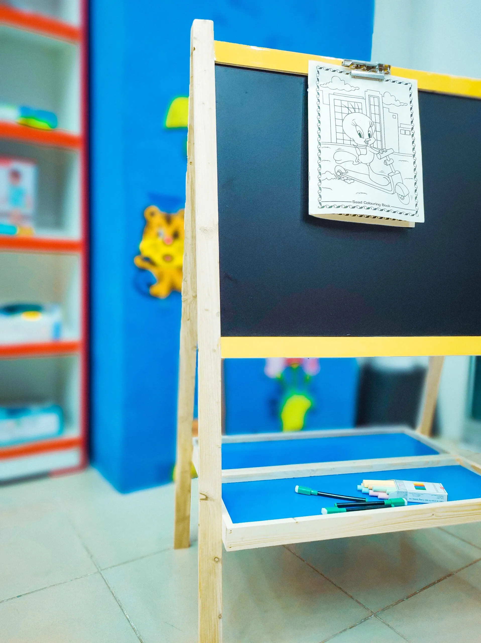 3 in 1 Multi Functional Wooden Easel Board For Kids - 005