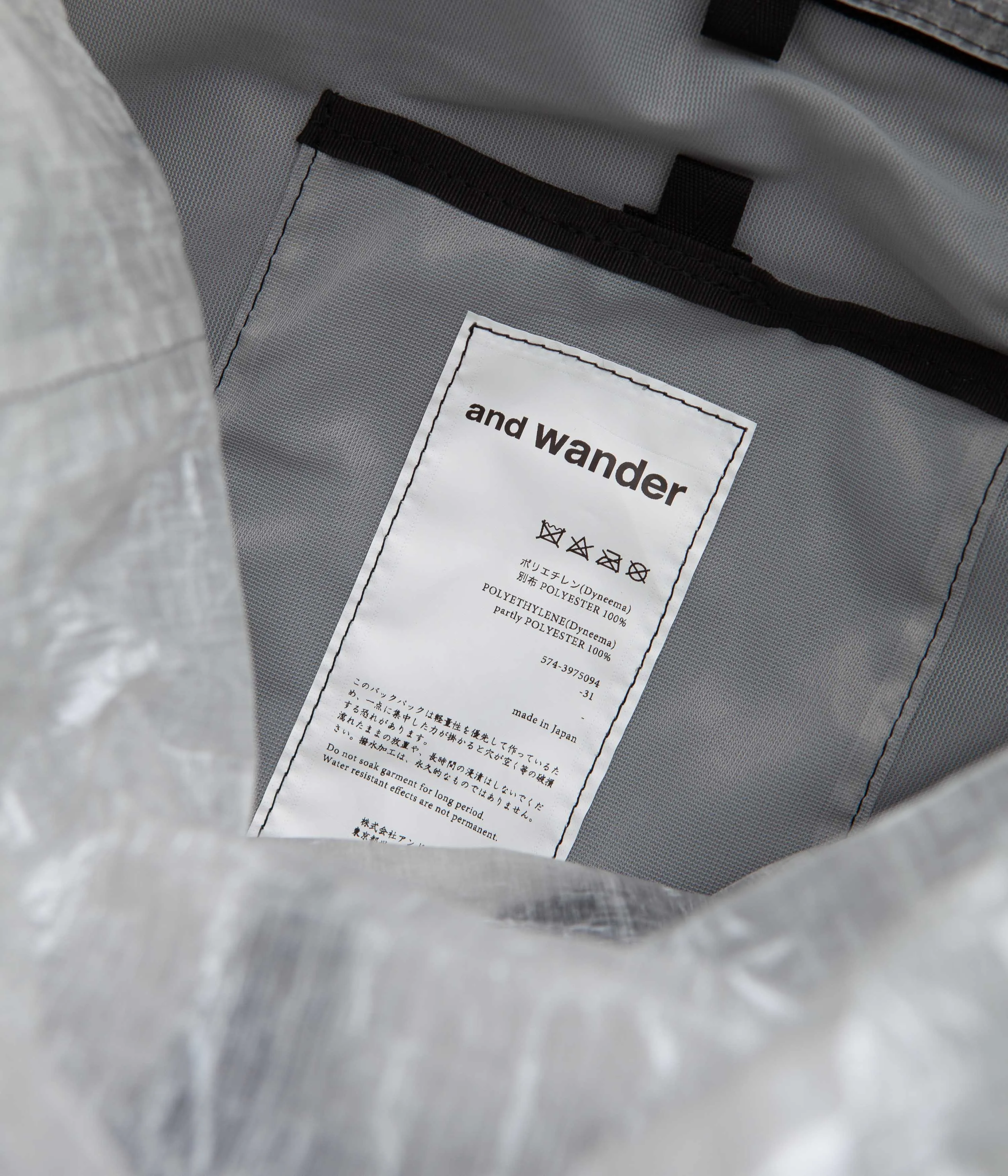 and wander Dyneema Backpack - Off White