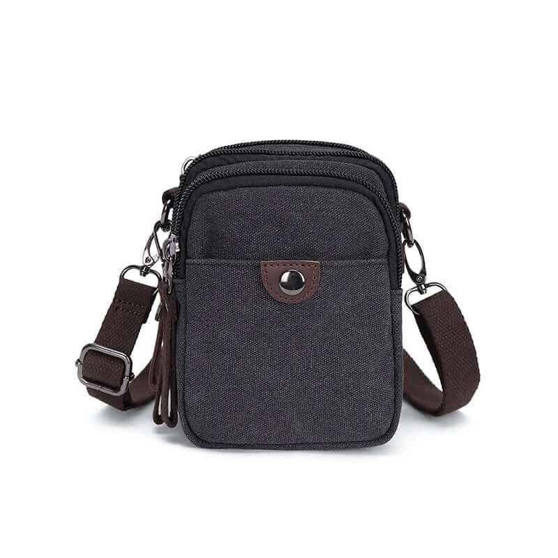 Canvas Small Crossbody Bag | Side Bag for Travel & Daily Use