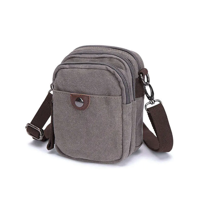 Canvas Small Crossbody Bag | Side Bag for Travel & Daily Use