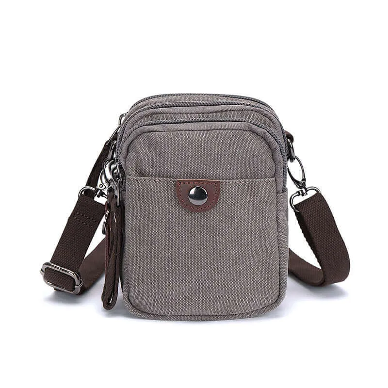 Canvas Small Crossbody Bag | Side Bag for Travel & Daily Use