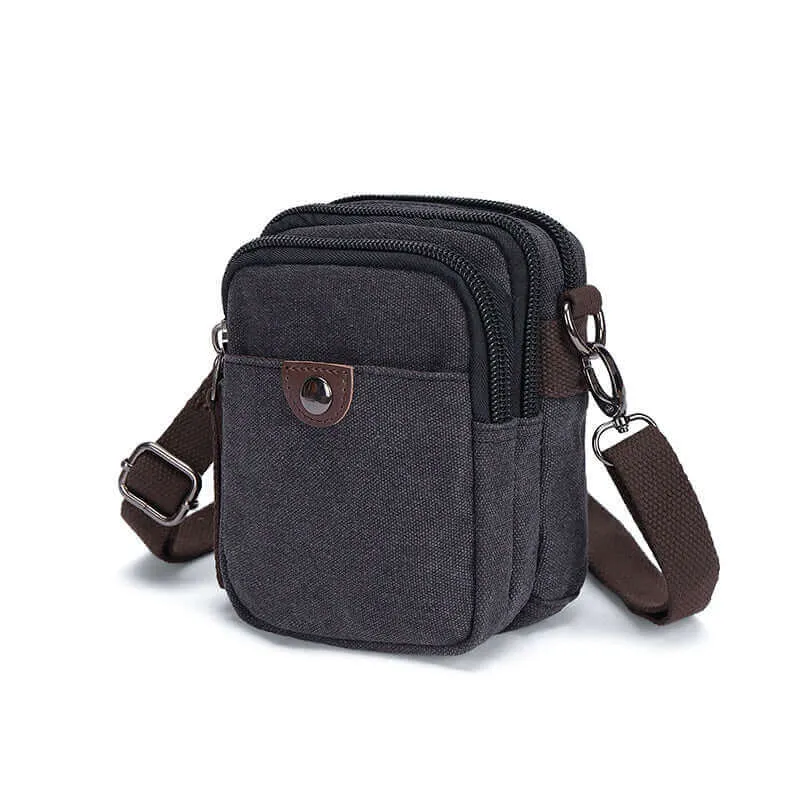 Canvas Small Crossbody Bag | Side Bag for Travel & Daily Use