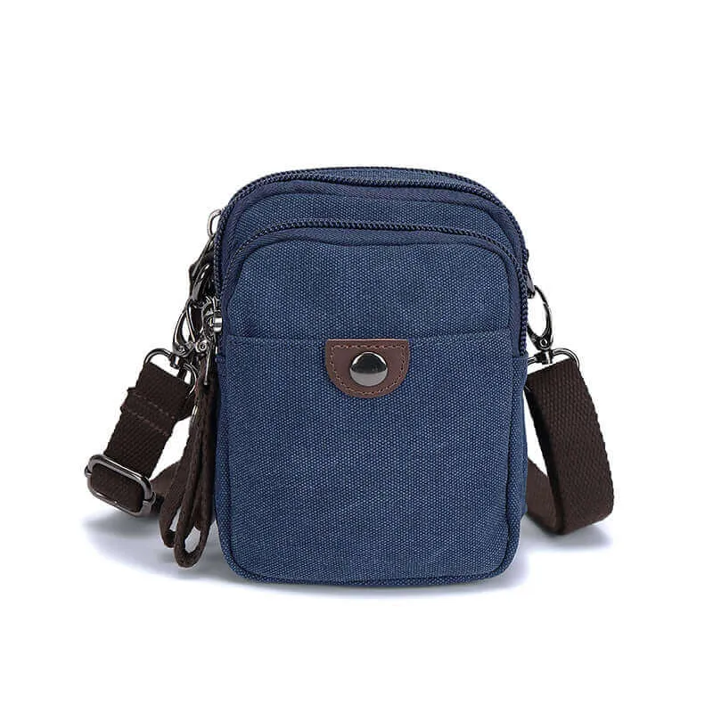 Canvas Small Crossbody Bag | Side Bag for Travel & Daily Use