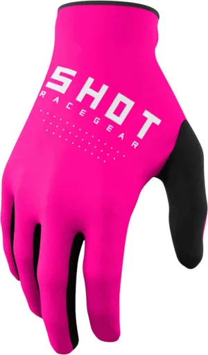 Children's motocross gloves Draw Shot, pink