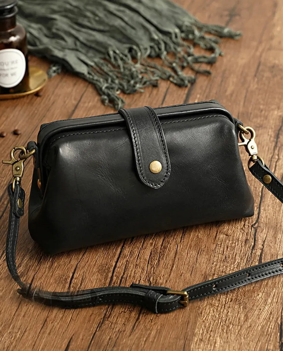 Cowhide Leather Crossbody Bag