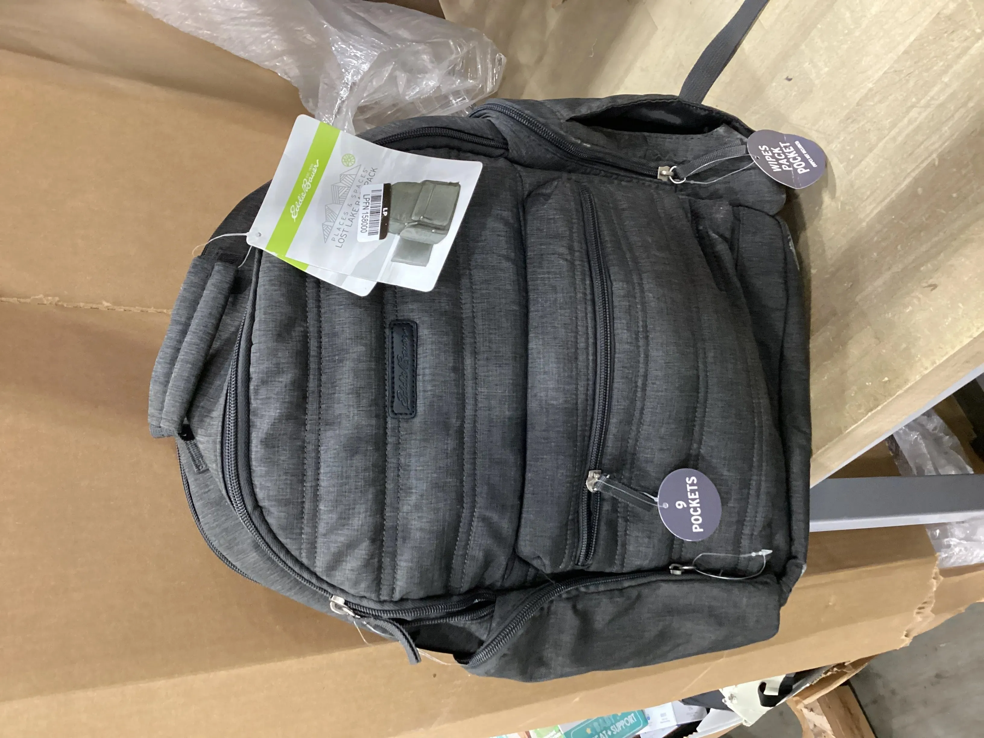 Eddie Bauer Lost Lake Quilted Back Pack Diaper Bag