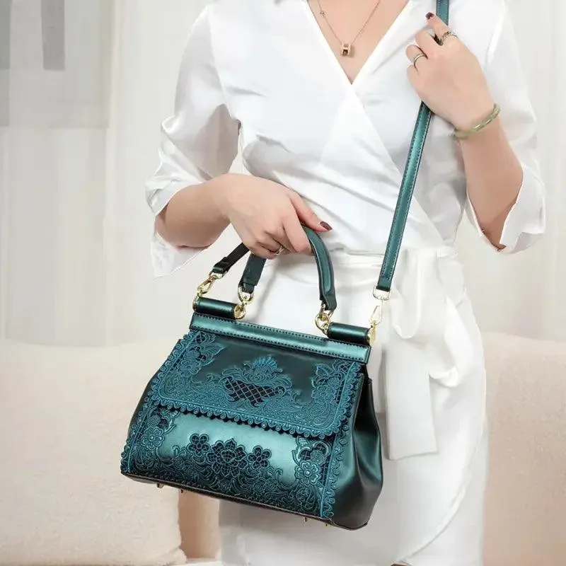 Elegant Hollow Design Handbag