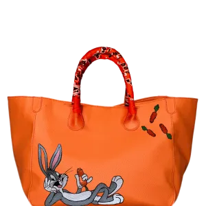 Everyday Vegan Bugs Bunny Custom Tote - Hand Painted