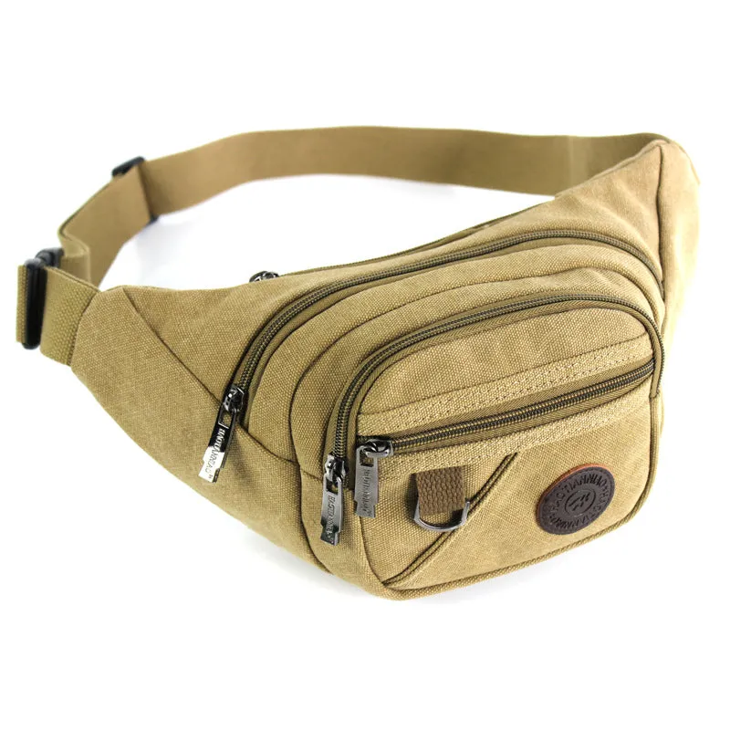 Fashion Casual Men's And Women's Travel Chest Bag New Canvas Waist Bag Military Fans Tactical Outdoor Sports Waist Bag