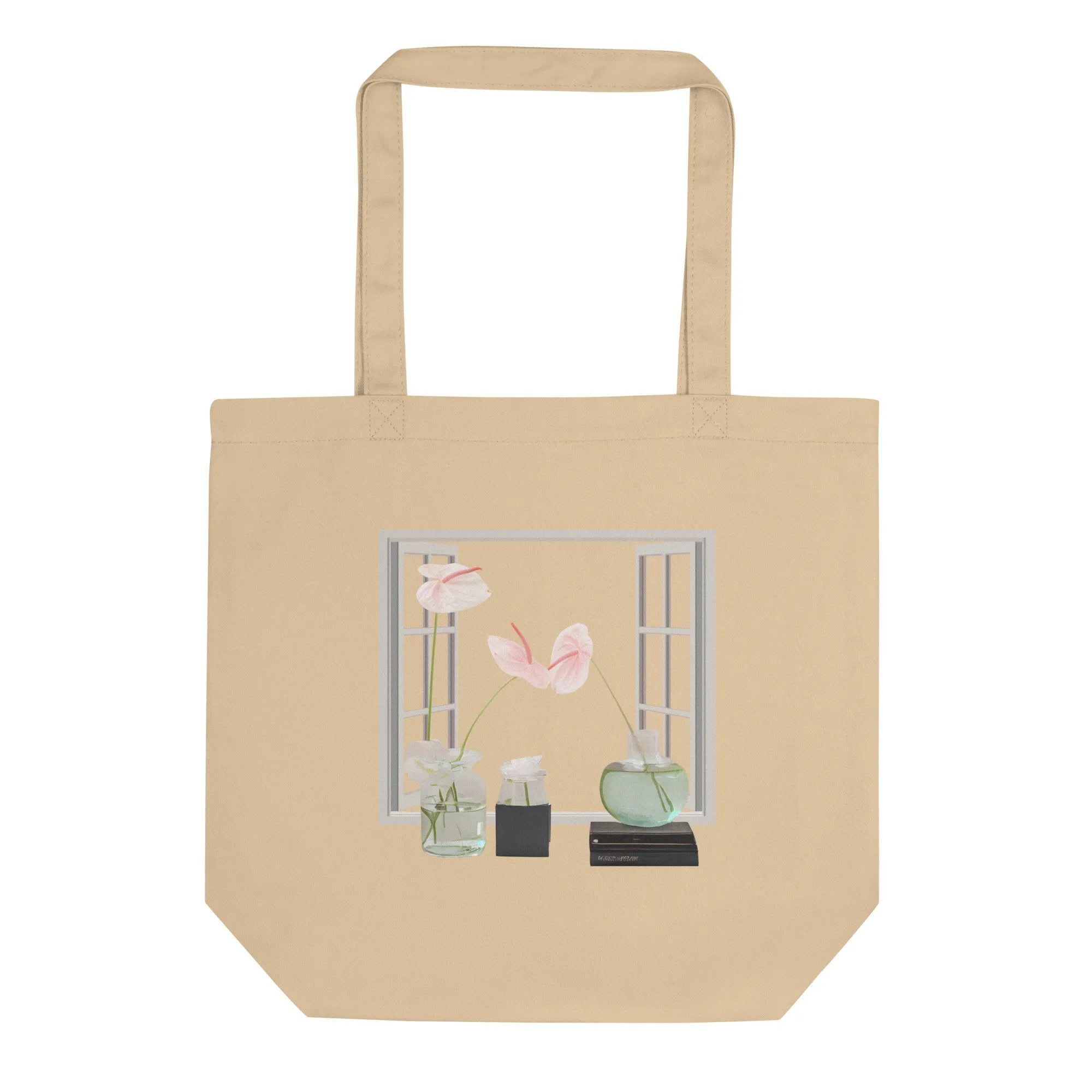 Floral Eco Tote Bag - Roomy and Reliable Shopping Companion