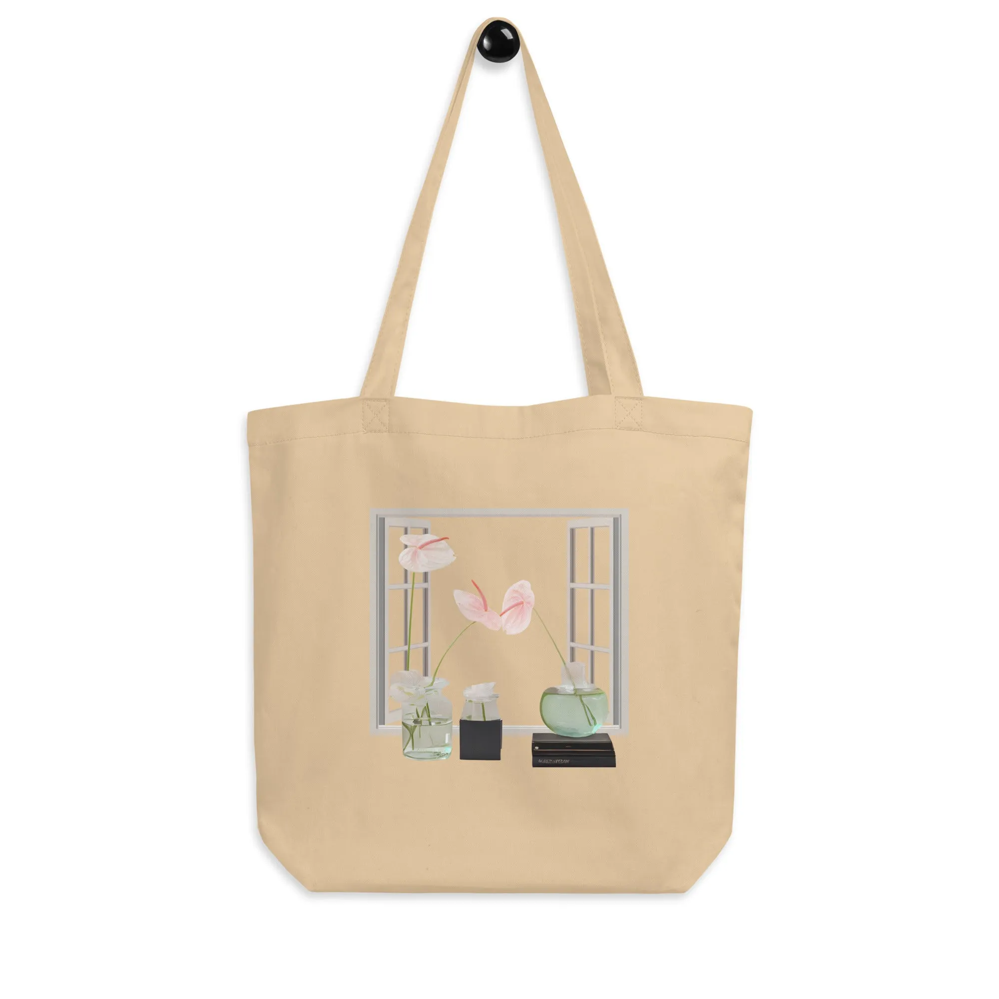 Floral Eco Tote Bag - Roomy and Reliable Shopping Companion