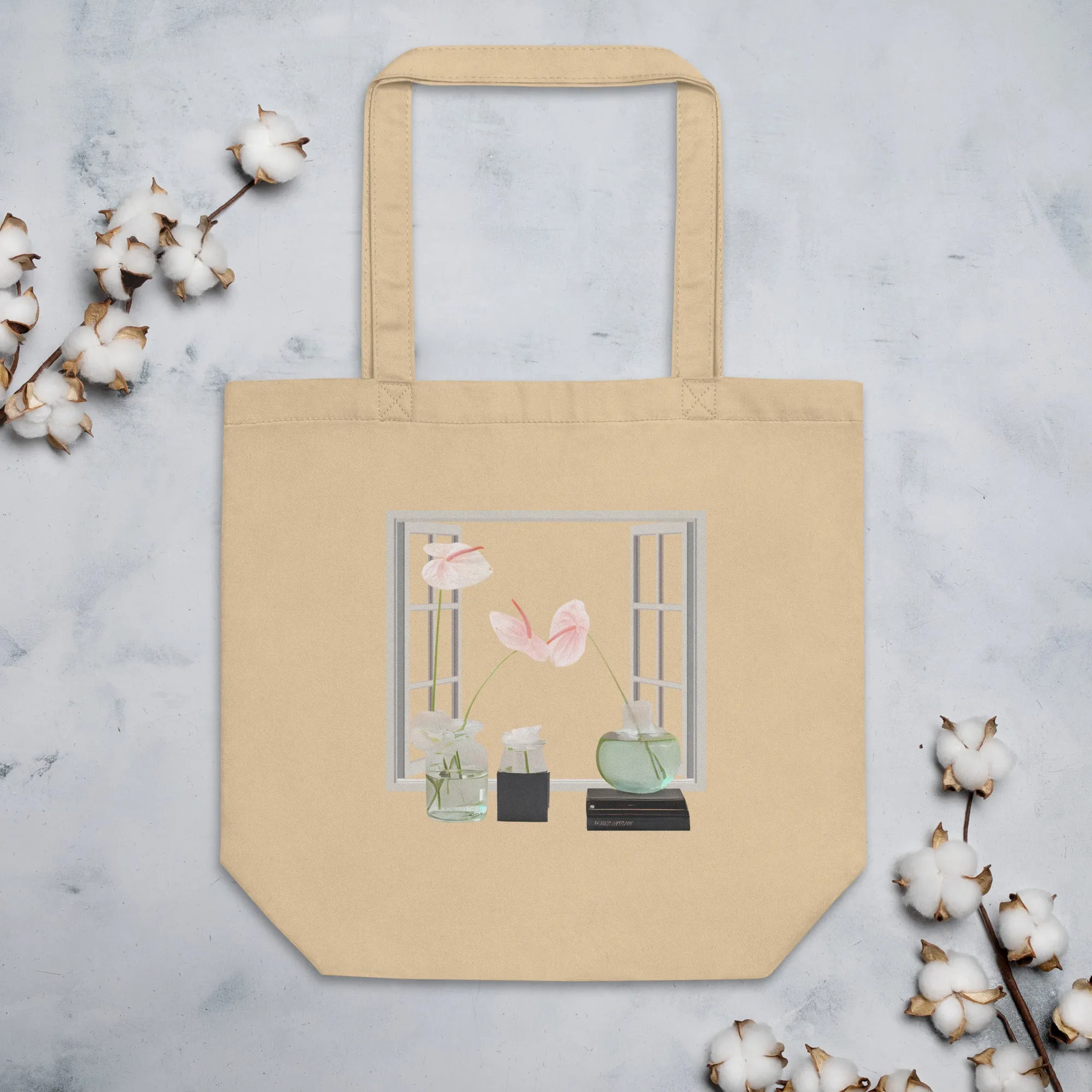 Floral Eco Tote Bag - Roomy and Reliable Shopping Companion