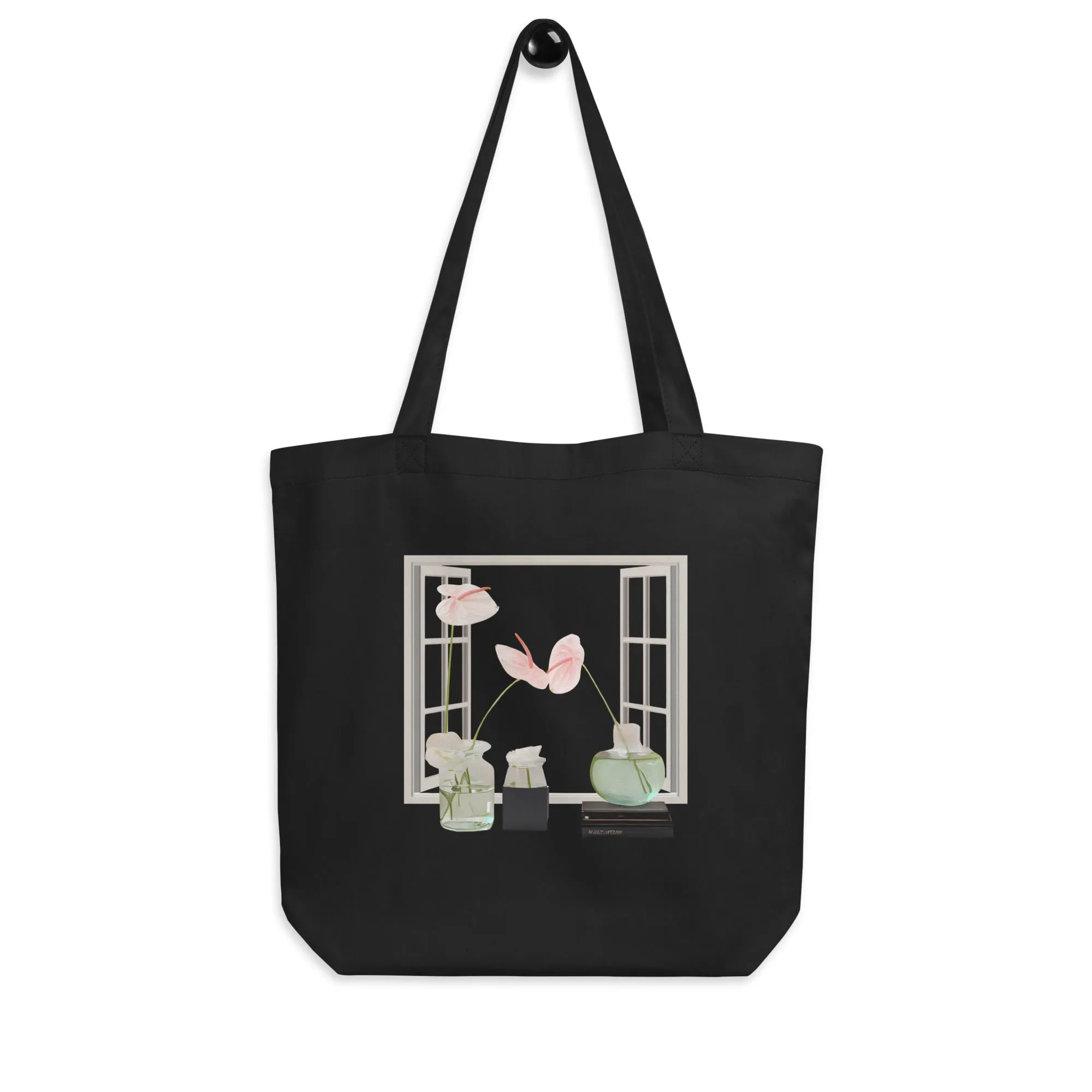 Floral Eco Tote Bag - Roomy and Reliable Shopping Companion