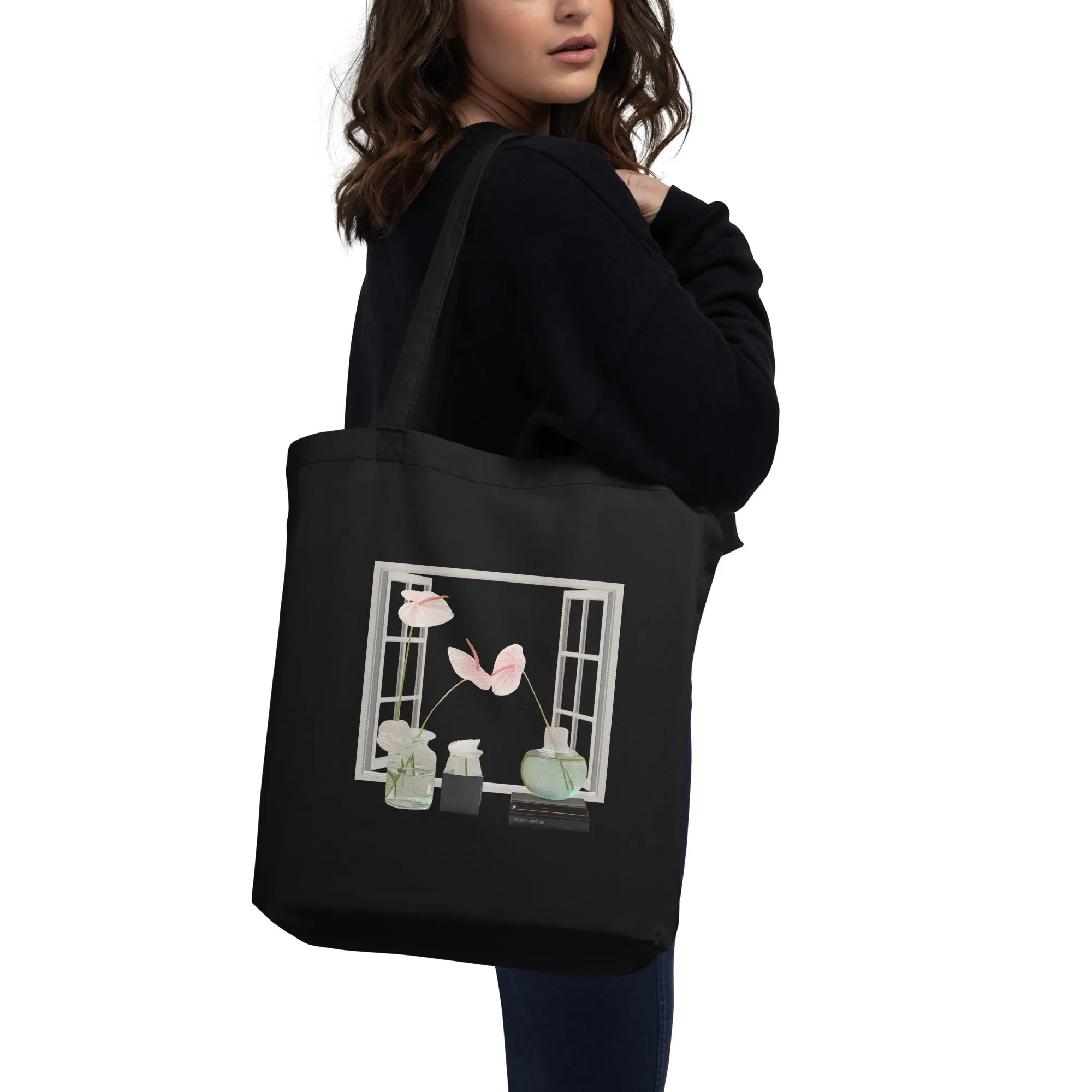 Floral Eco Tote Bag - Roomy and Reliable Shopping Companion