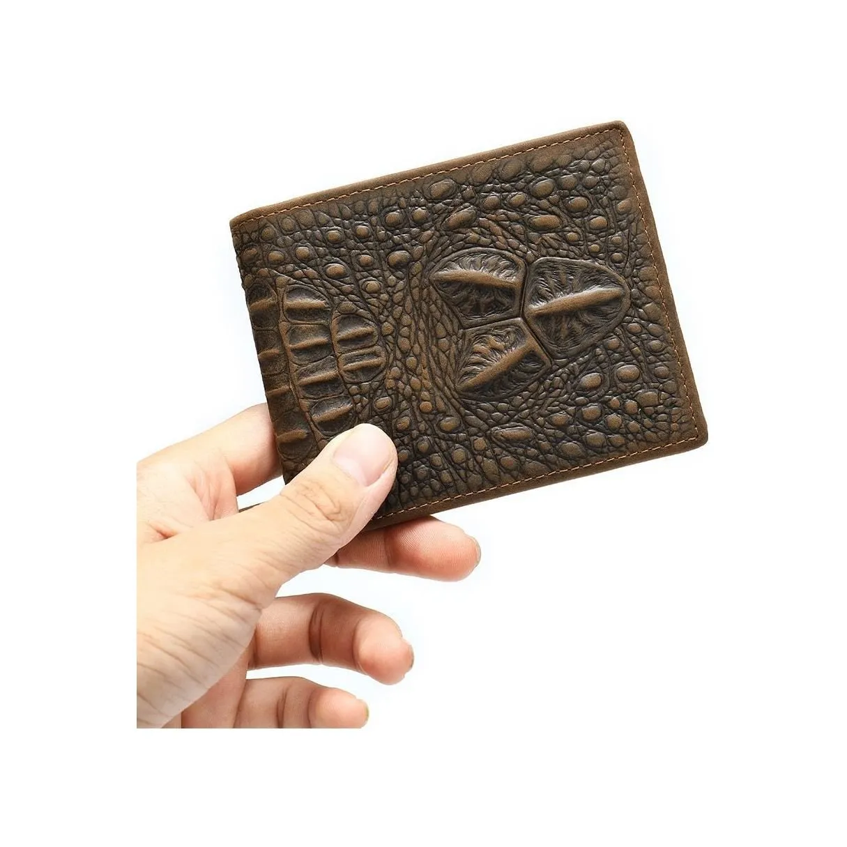 GatorLuxe Exotic Zipper Bifold Wallet