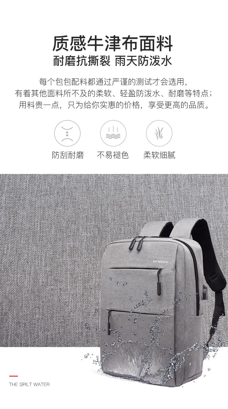 Grey Sport Durable Bag with Nylon Material Backpack