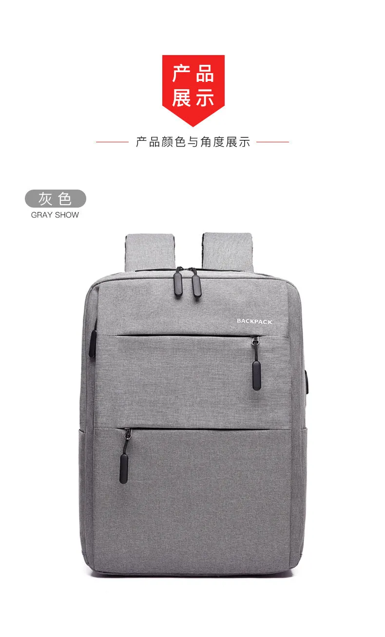 Grey Sport Durable Bag with Nylon Material Backpack