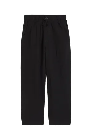 H&M Loose Fit Linen-blend trousers, black