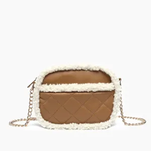 Holly Sherpa Vegan Leather Crossbody