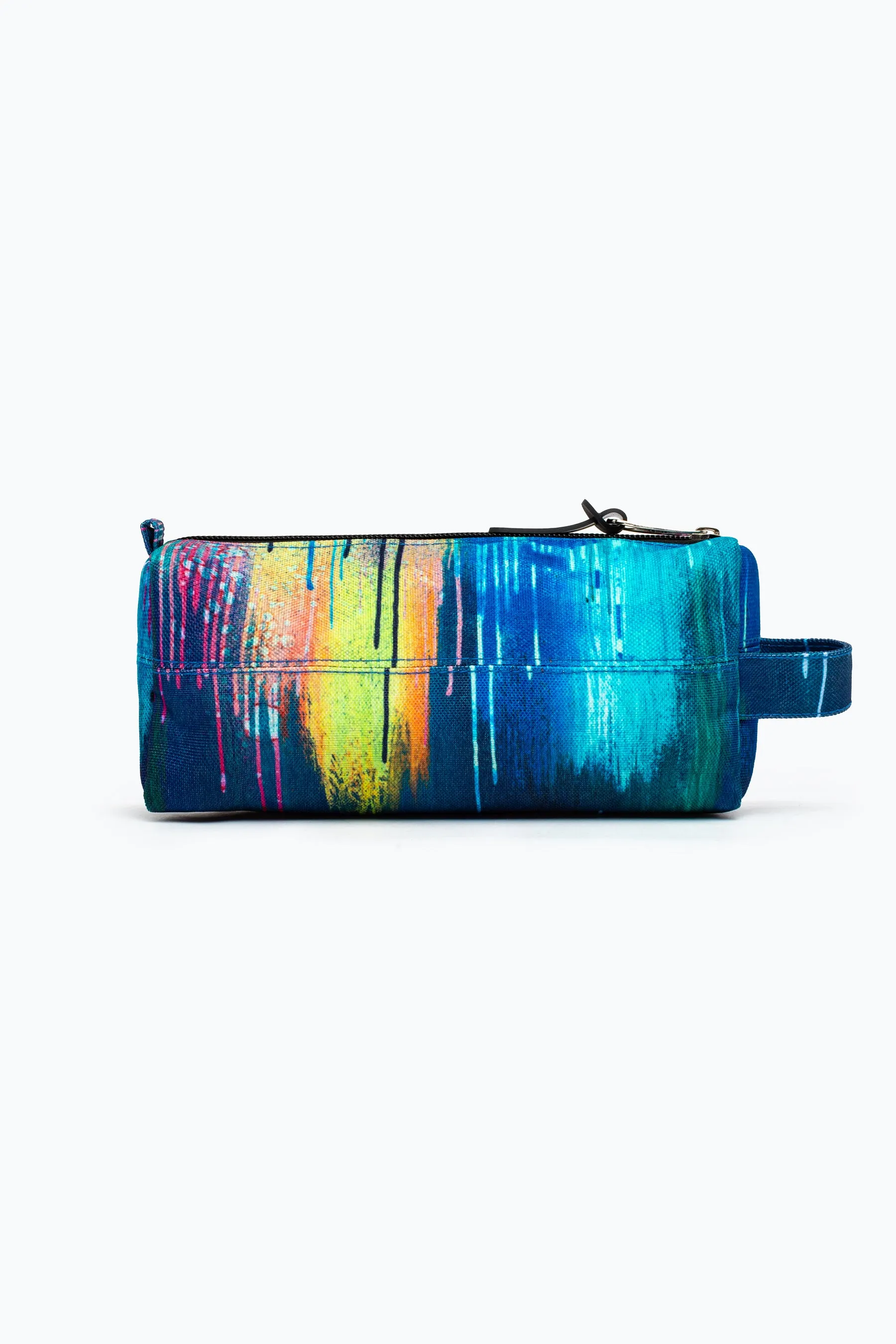 Hype Unisex Watercolour Drips Crest Navy Pencil Case