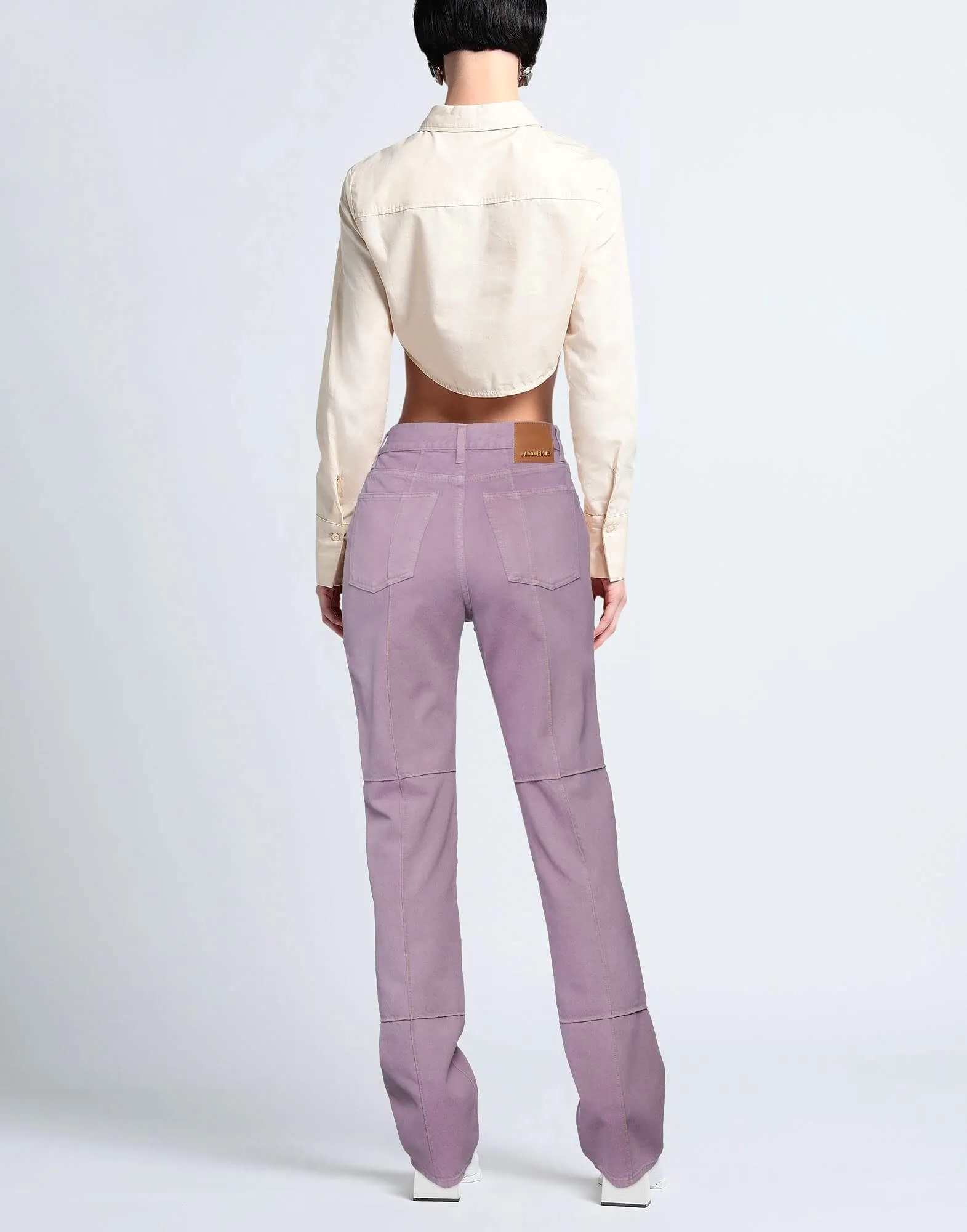 Jacquemus Bootcut jeans, lilac