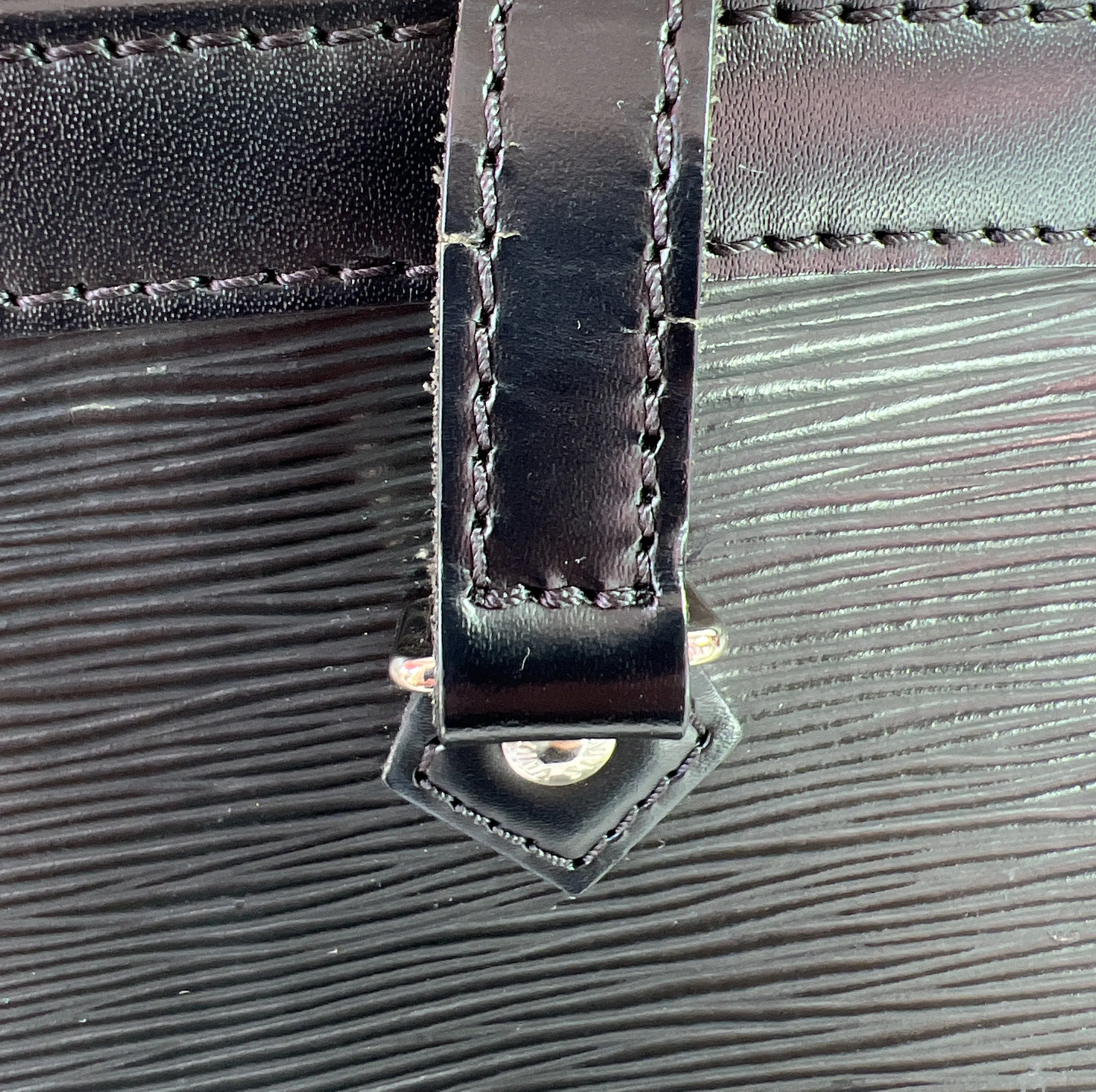 Louis Vuitton black epi Madeline PM