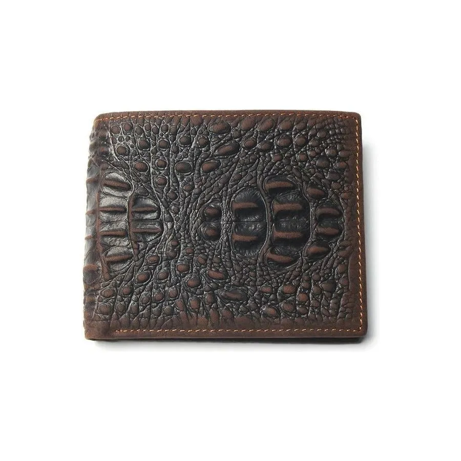 Luxury CrocSkin Card Holder Wallet