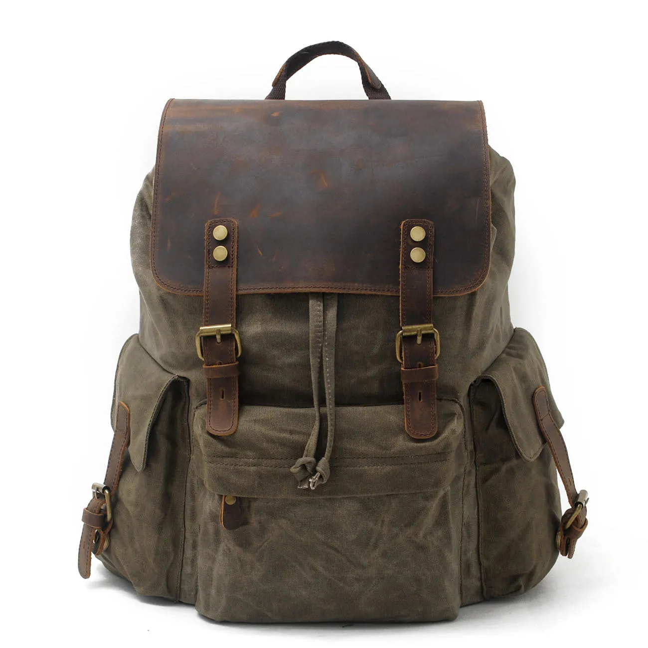 Men's Canvas Backpack Bag Travel Bag Outdoor Large Capacity Bag Durable Schoolbag Bag For Gift