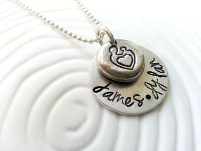 Mother and Child | Children's Name Necklace