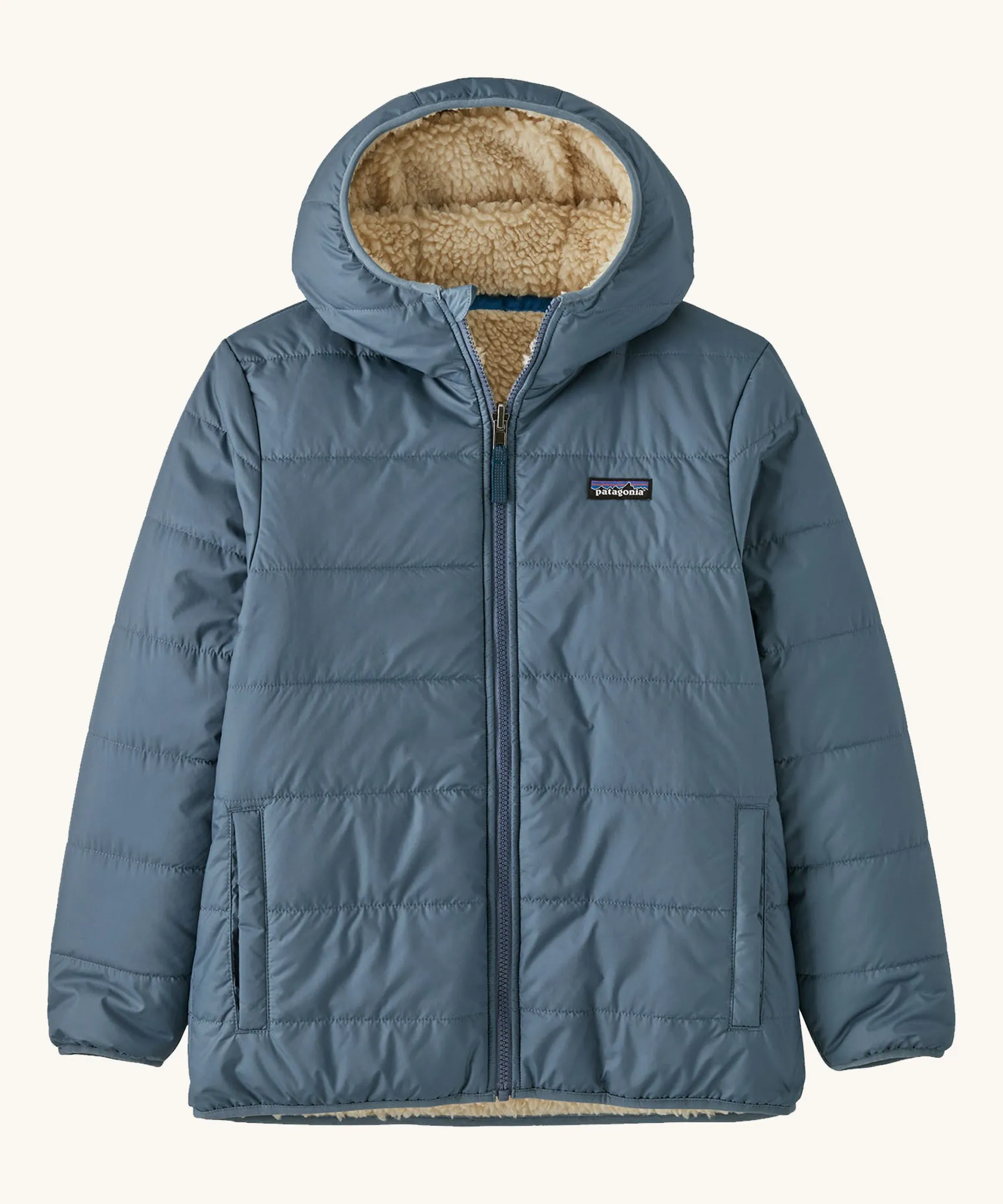 Patagonia Kids Reversible Ready Freddy Hoody - Utility Blue