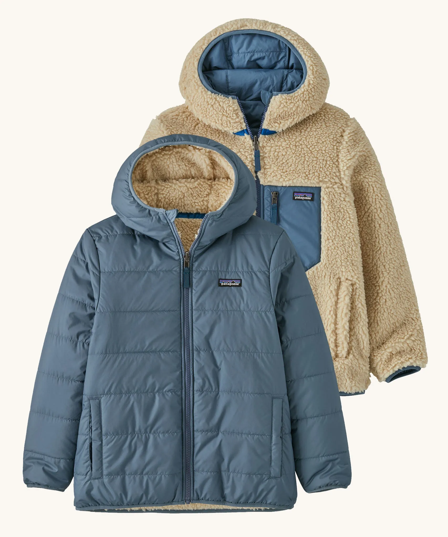 Patagonia Kids Reversible Ready Freddy Hoody - Utility Blue