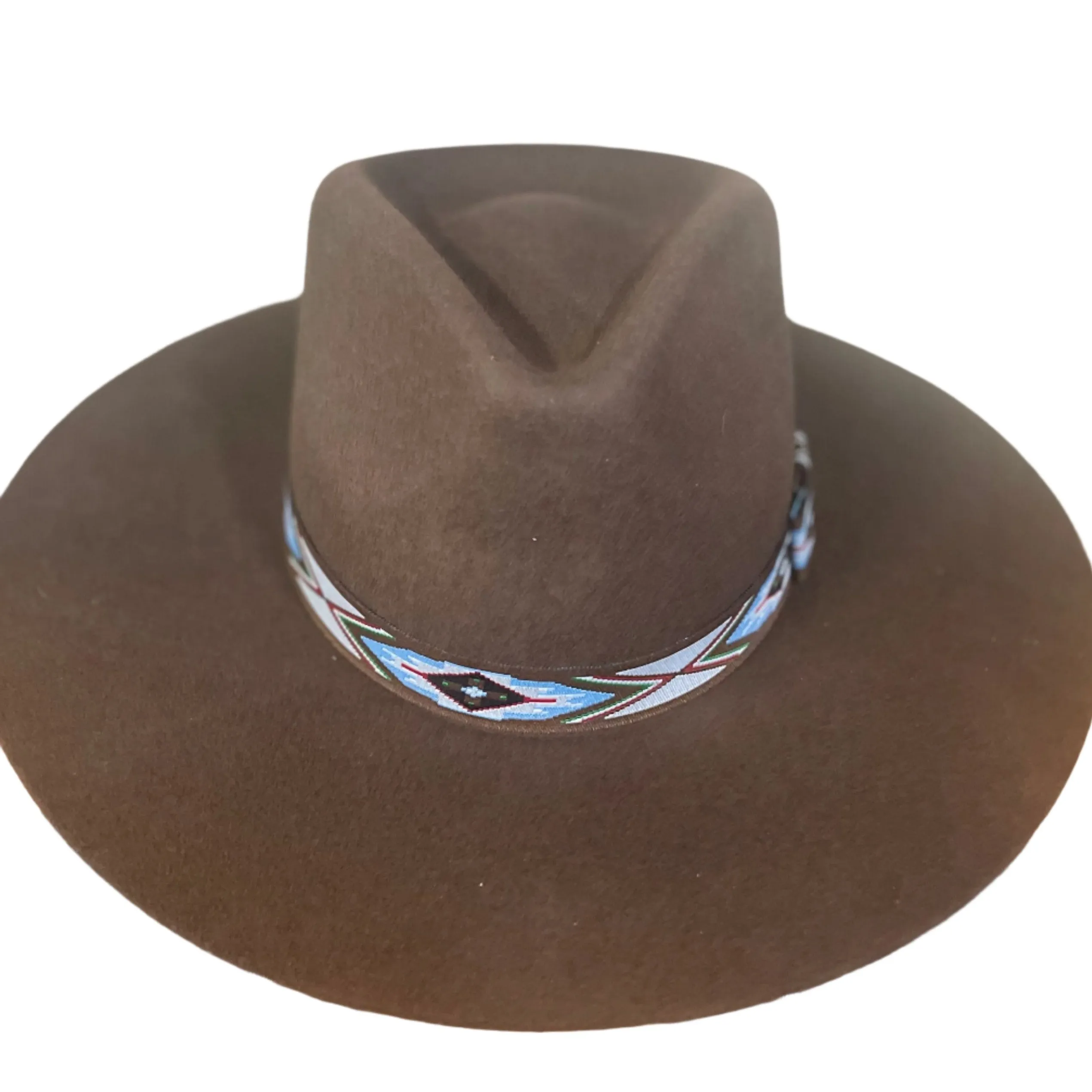 Pinch Front Brown Hat