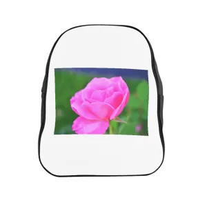 Pink Flower School Backpack