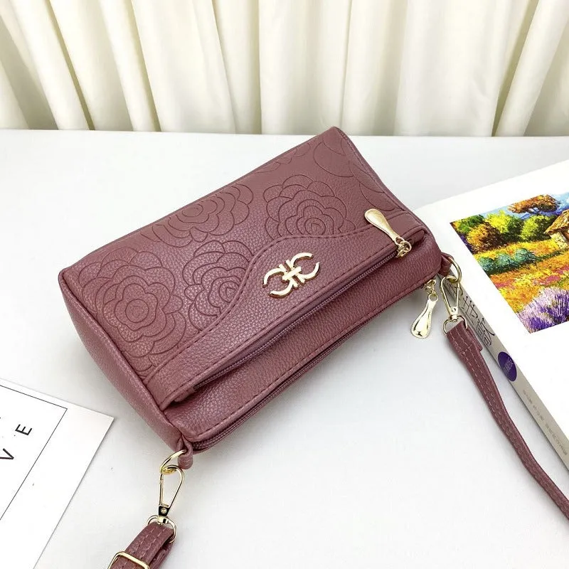 Qianzi Fox Guangzhou Pu Women's Shoulder Bag Women's Small Bag Mother Bag Shoulder Large Capacity Red Plaid Bag Trendy Ins