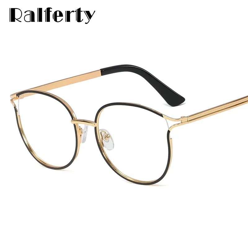 Ralferty Women's Full Rim Cat Eye Alloy Eyeglasses W93332