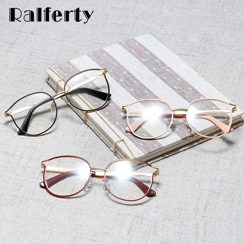 Ralferty Women's Full Rim Cat Eye Alloy Eyeglasses W93332