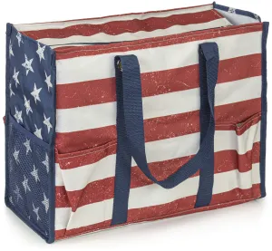 Reusable Tote Bags (Old Glory) For Grocery And Picnic Bags For Trip Birthday