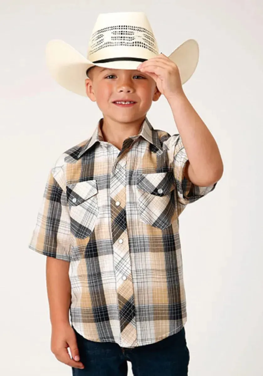 Roper Buckaroo (Black) - Boy's Western Shirt