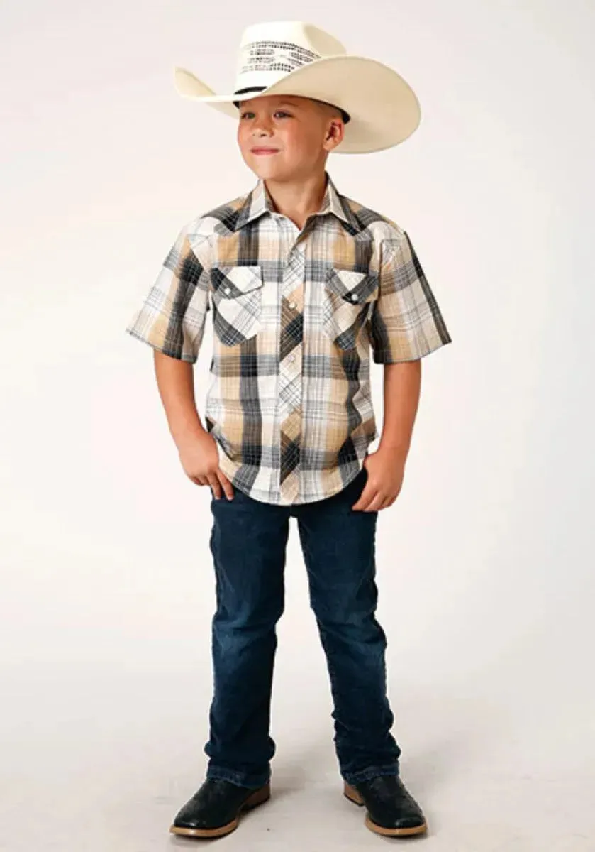 Roper Buckaroo (Black) - Boy's Western Shirt