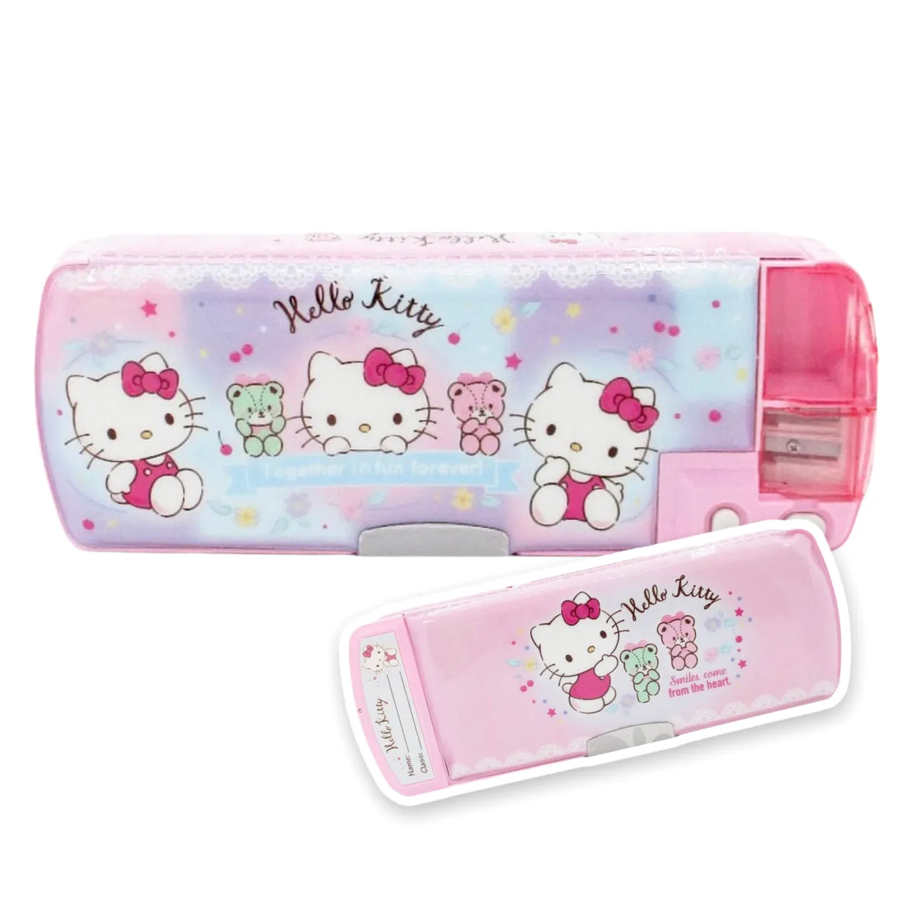 Sanrio Characters Sparkly Magic Pencil Case (with pencil sharpener)