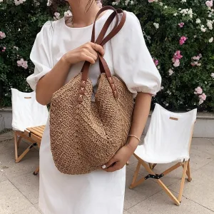 Trendy Summer Weaved Straw Handbags