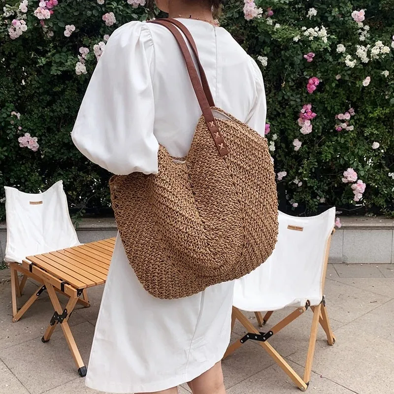 Trendy Summer Weaved Straw Handbags