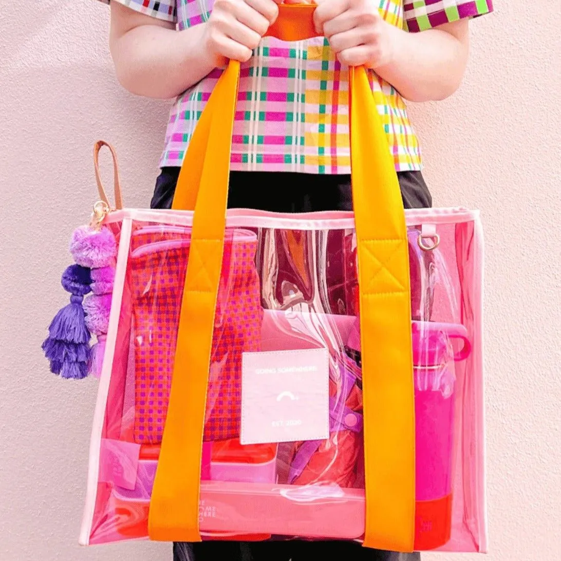 TSC Pink & Orange Cheeky Tote Bag