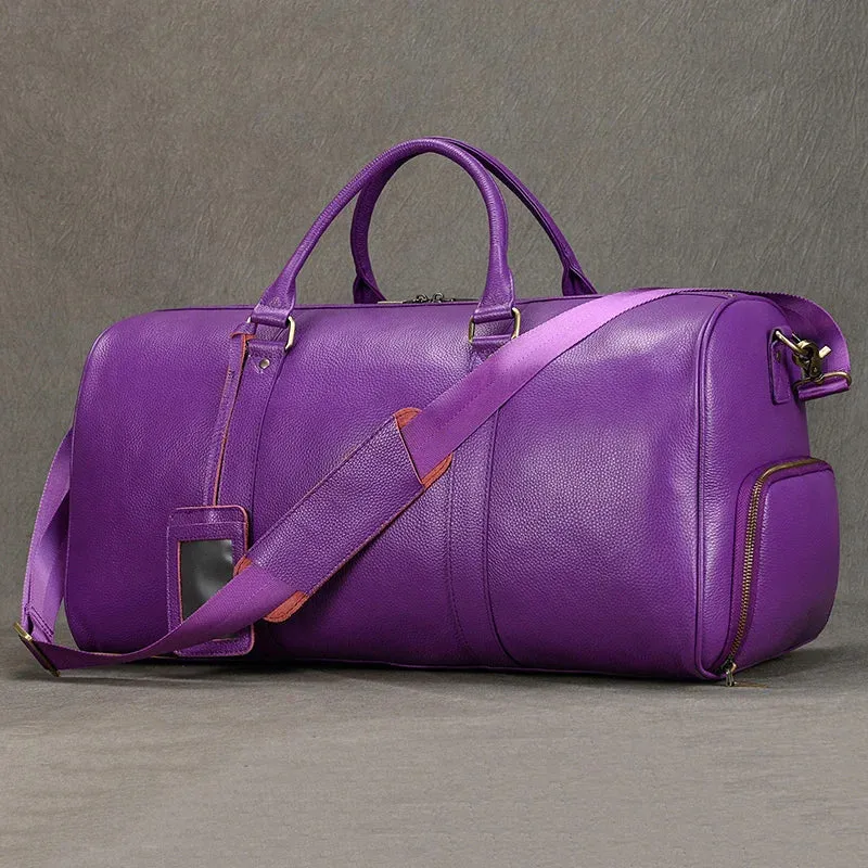 Unisex Genuine Leather Travel Bag