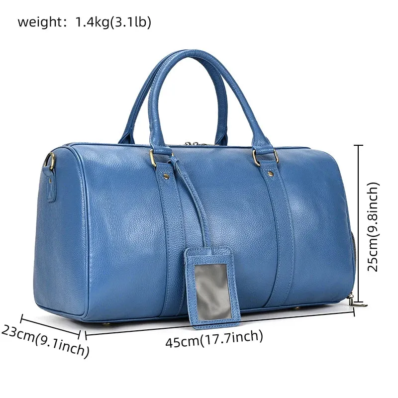 Unisex Genuine Leather Travel Bag