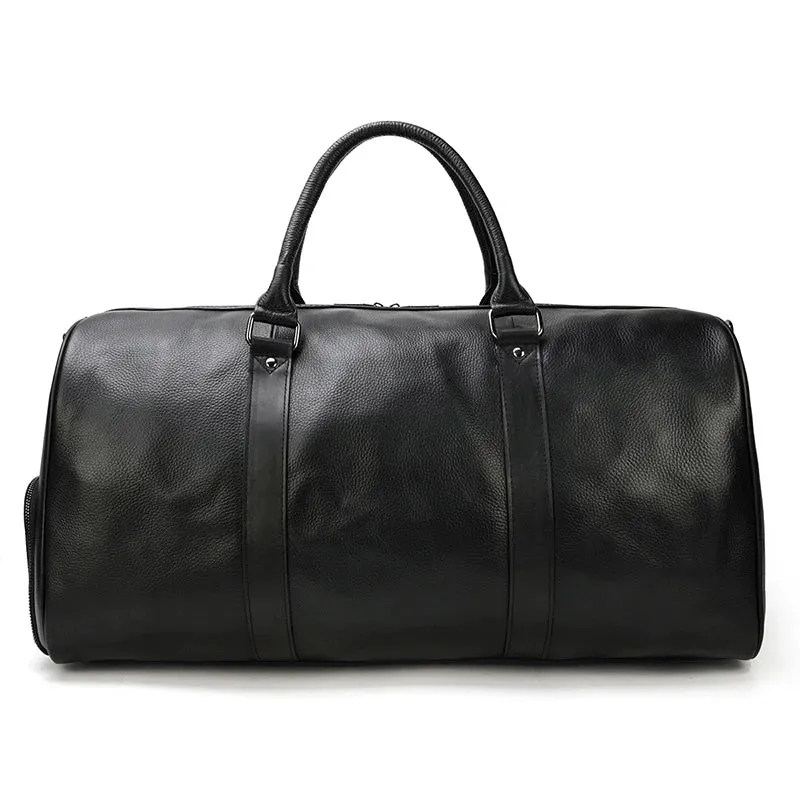 Unisex Genuine Leather Travel Bag