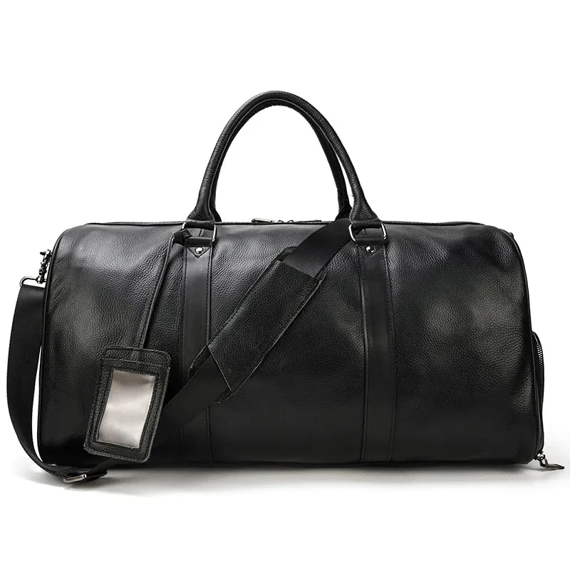 Unisex Genuine Leather Travel Bag