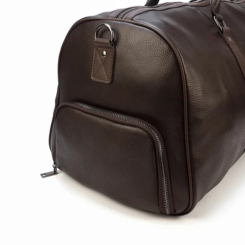 Unisex Genuine Leather Travel Bag