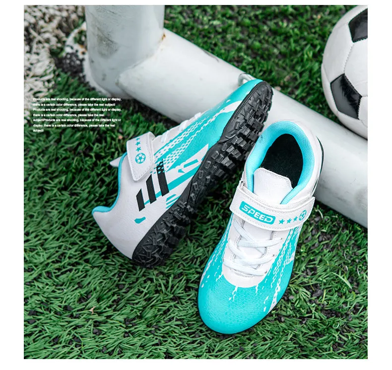 Unisex Kids' Soccer Shoes, Magic Tape, Lightweight Training