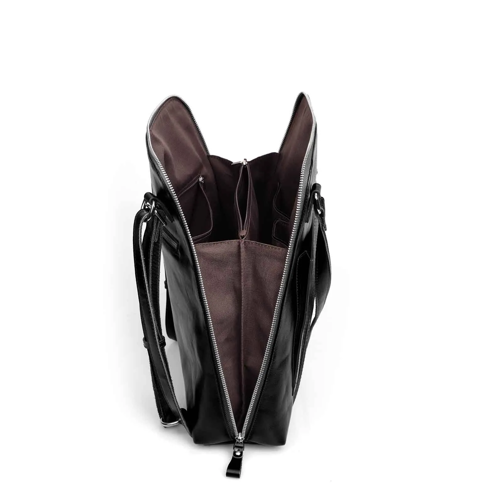 Waterproof Leather School Backpack